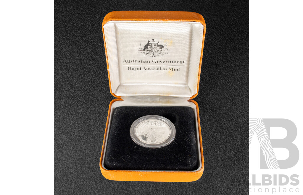 Australian RAM 2006 Silver Proof One Dollar Coin, Fifty Years of Australian Television .999