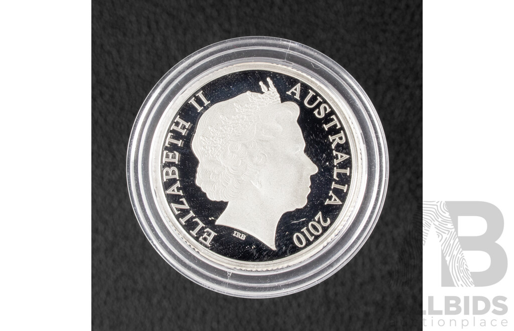 Australian RAM 2010 Silver Proof One Dollar Coin, One Hundred Years of Australian Coinage .999