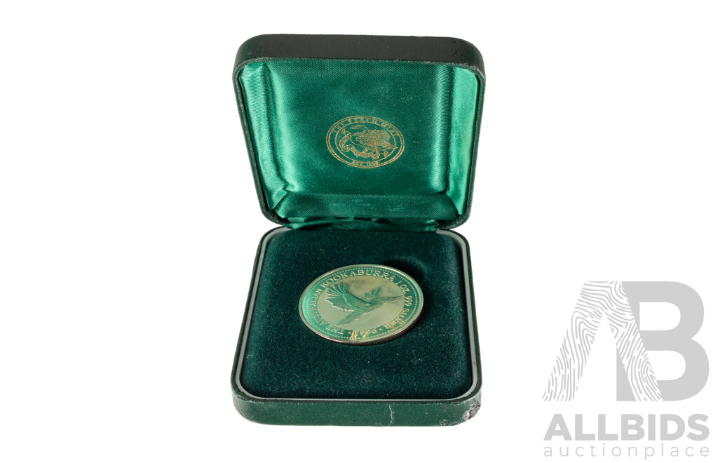 Australian Perth Mint 1996 Silver One Dollar Coin, Australian Kookaburra .999