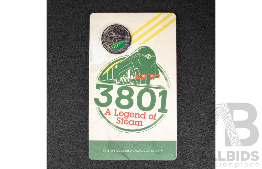 Australian RAM 2018 Fifty Cent Coin - A Legend of Steam 3801