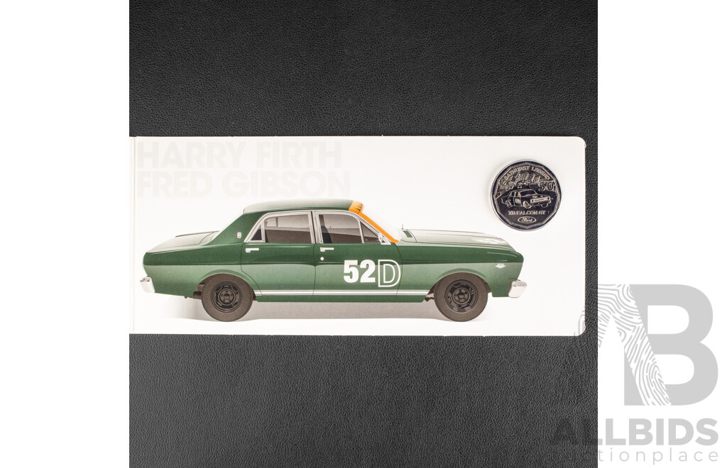 Australian RAM 2018 Six Coloured Fifty Cent Coin Set, Ford High Octane, Australia's Motor Sport Legends