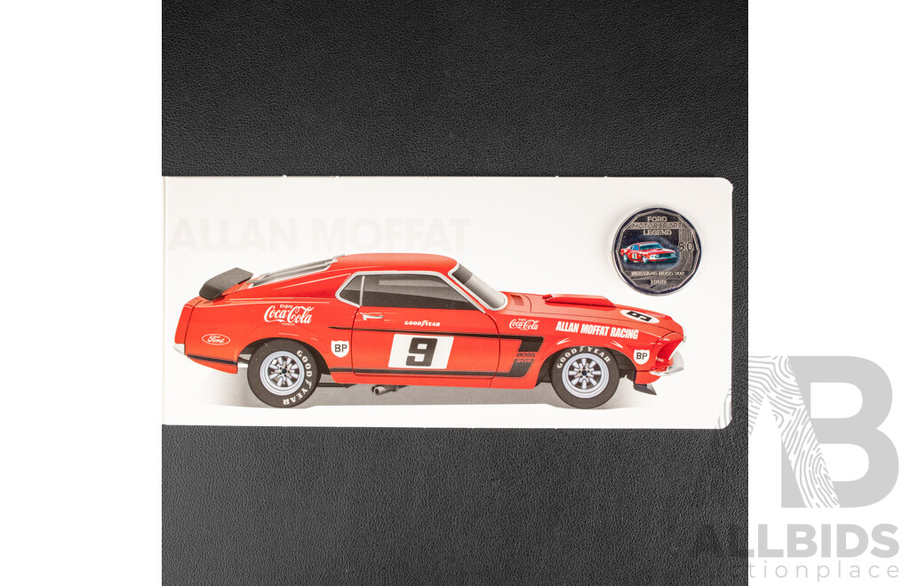 Australian RAM 2018 Six Coloured Fifty Cent Coin Set, Ford High Octane, Australia's Motor Sport Legends