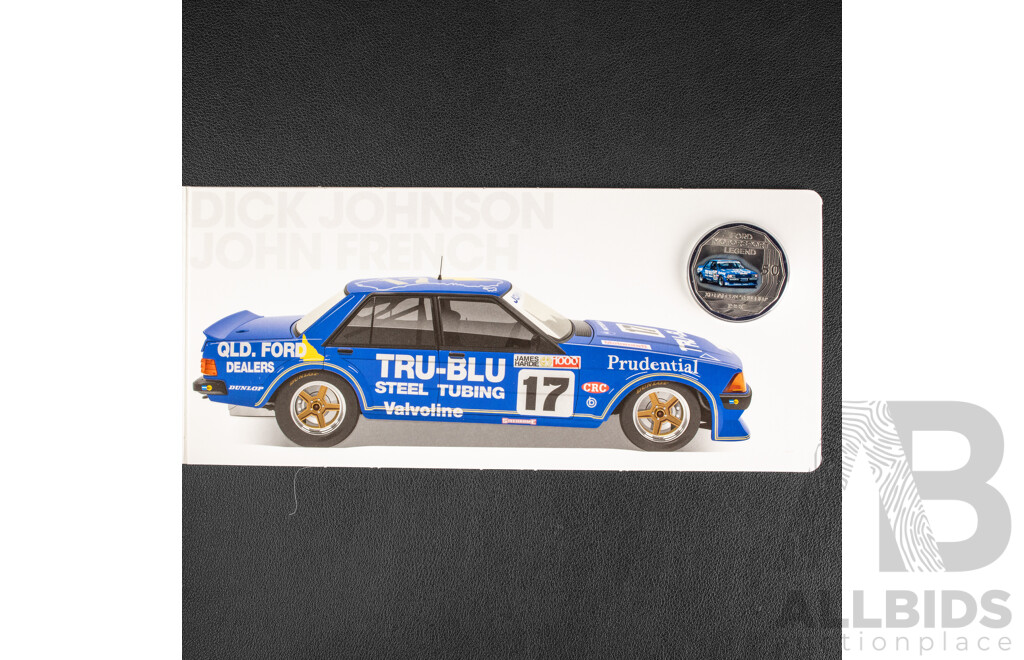 Australian RAM 2018 Six Coloured Fifty Cent Coin Set, Ford High Octane, Australia's Motor Sport Legends