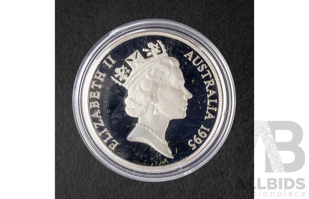 Australian RAM 1995 Piedfort Silver Proof Ten Dollar Coin, Endangered Species, Numbat .925