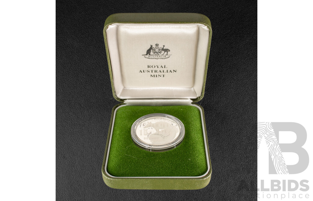 Australian RAM 1995 Piedfort Silver Proof Ten Dollar Coin, Endangered Species, Numbat .925