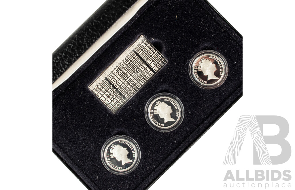 Australian RAM 1990 Masterpieces in Silver Proof Set, The Silver Dollars .925