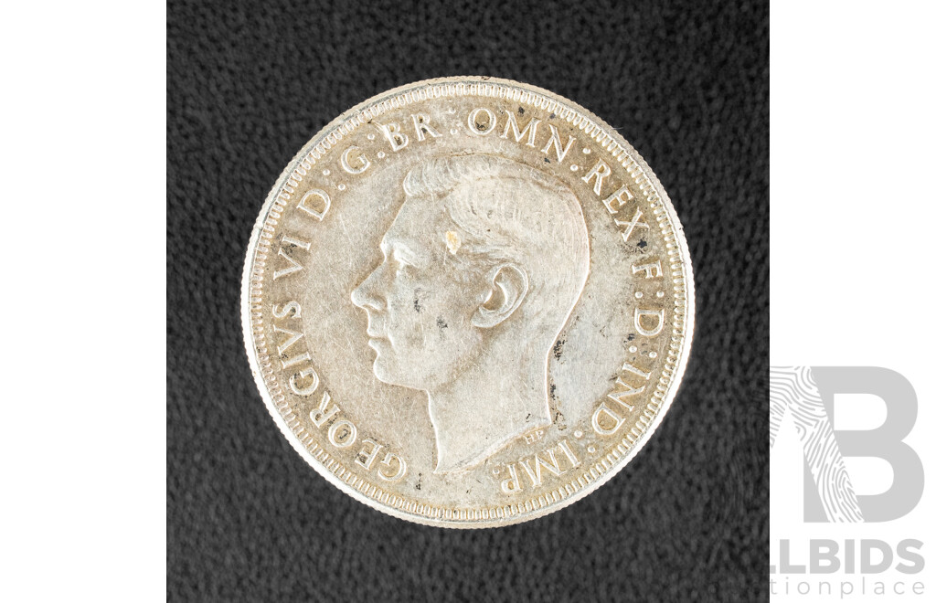 Australian 1937 KGVI Silver Crown .925