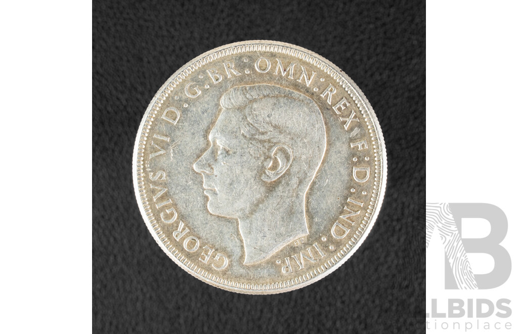 Australian 1937 KGVI Silver Crown .925