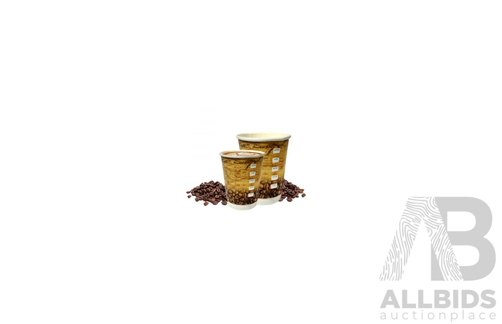 Double Wall Hot Cup 8 Oz - Total in 3000 Pcs