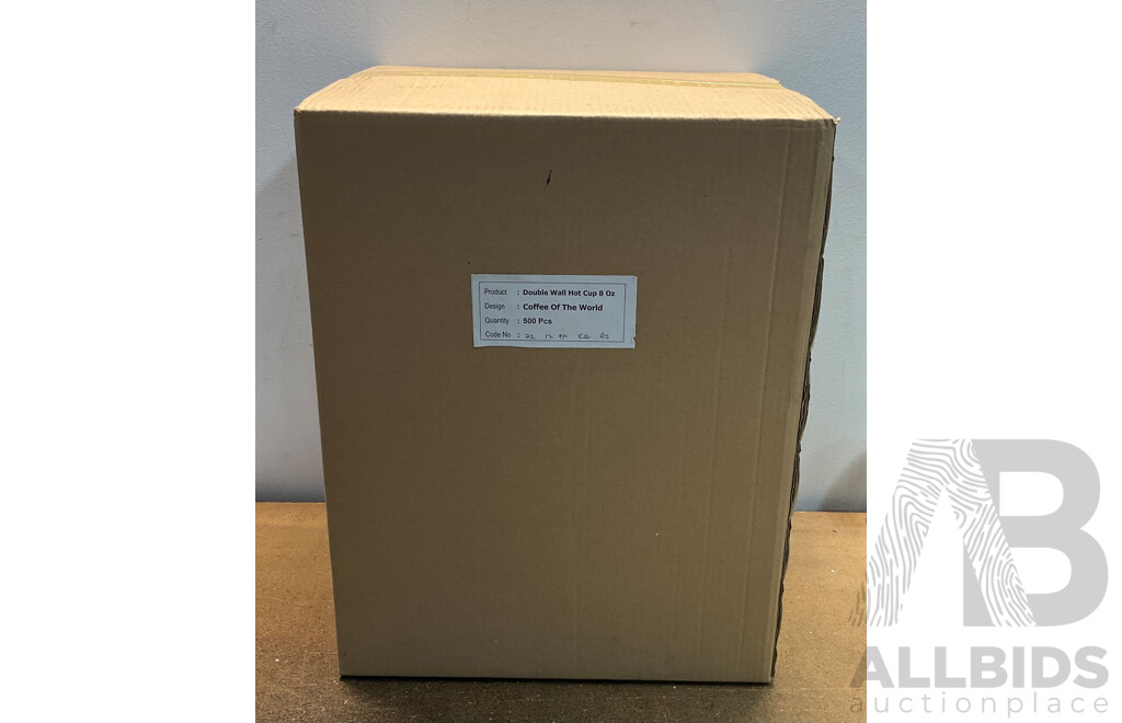 Double Wall Hot Cup 8 Oz - Total in 3000 Pcs