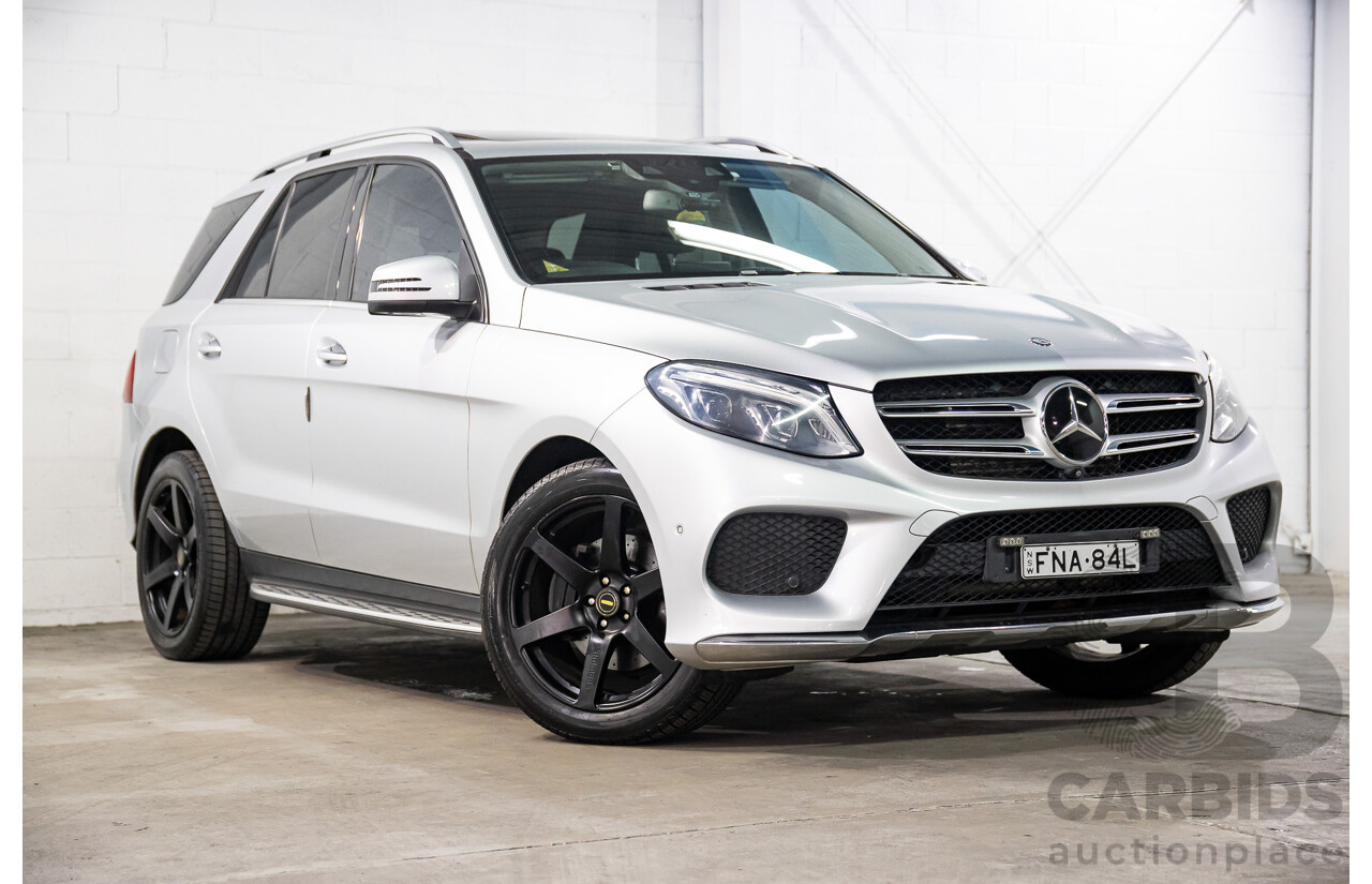 07/2016 Mercedes-Benz GLE 350d (AWD) 166 4D Wagon Iridium Silver Metallic Turbo Diesel V6 3.0L