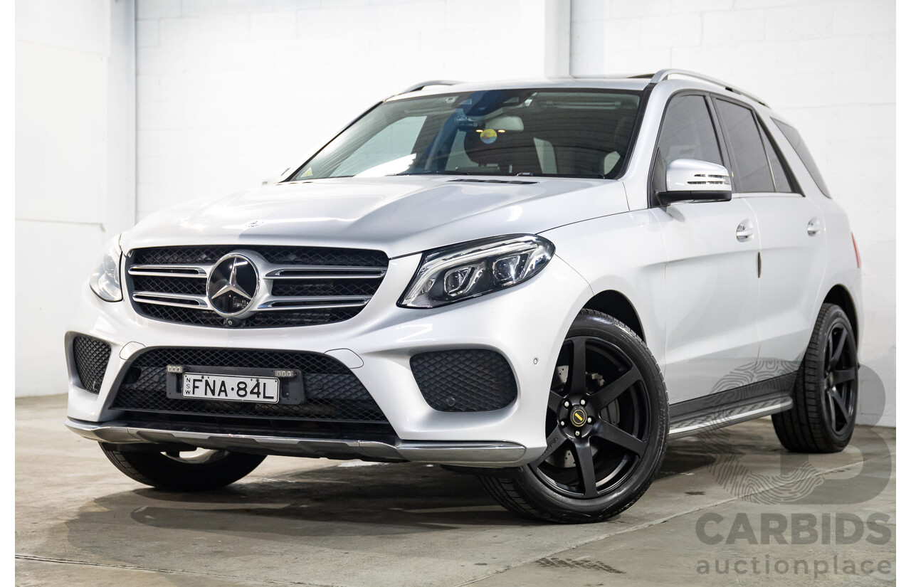 07/2016 Mercedes-Benz GLE 350d (AWD) 166 4D Wagon Iridium Silver Metallic Turbo Diesel V6 3.0L
