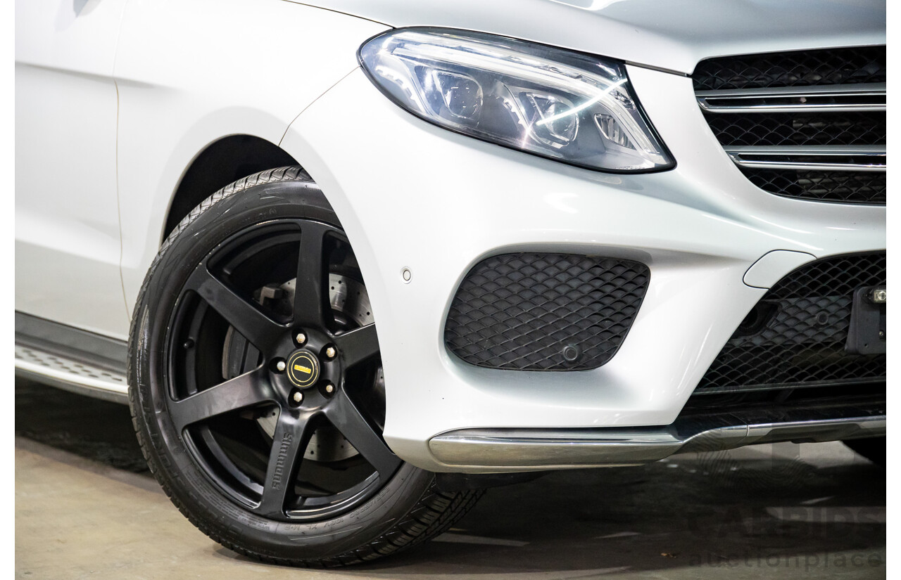 07/2016 Mercedes-Benz GLE 350d (AWD) 166 4D Wagon Iridium Silver Metallic Turbo Diesel V6 3.0L