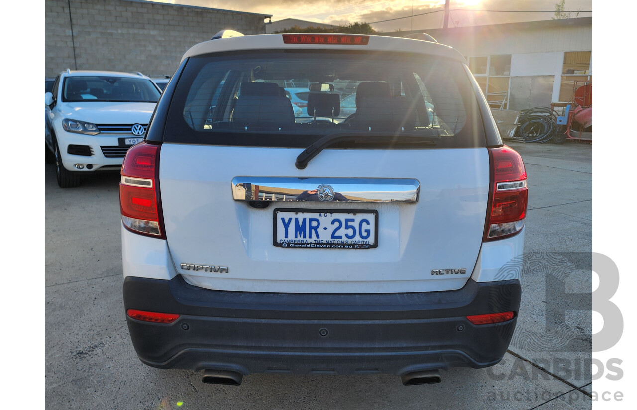 3/2018 Holden Captiva 7 LS Active (fwd) CG MY18 4d Wagon White 2.4L