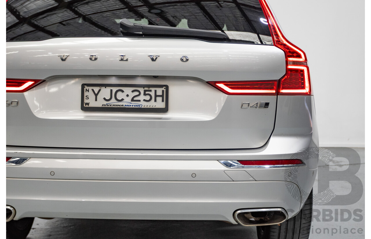 1/2020 Volvo XC60 D4 Inscription (AWD) 246 MY20 4d Wagon Aurora Silver Metallic Twin Turbo 2.0L