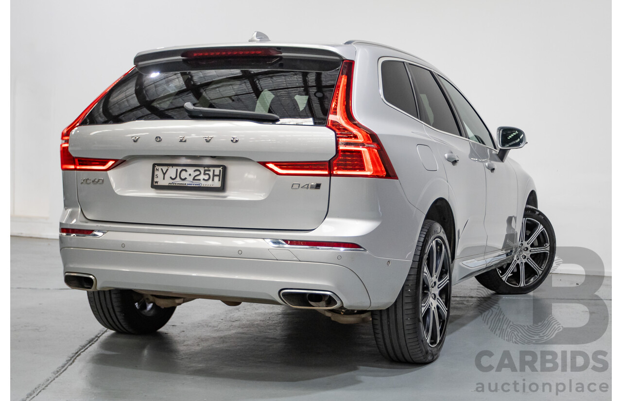 1/2020 Volvo XC60 D4 Inscription (AWD) 246 MY20 4d Wagon Aurora Silver Metallic Twin Turbo 2.0L