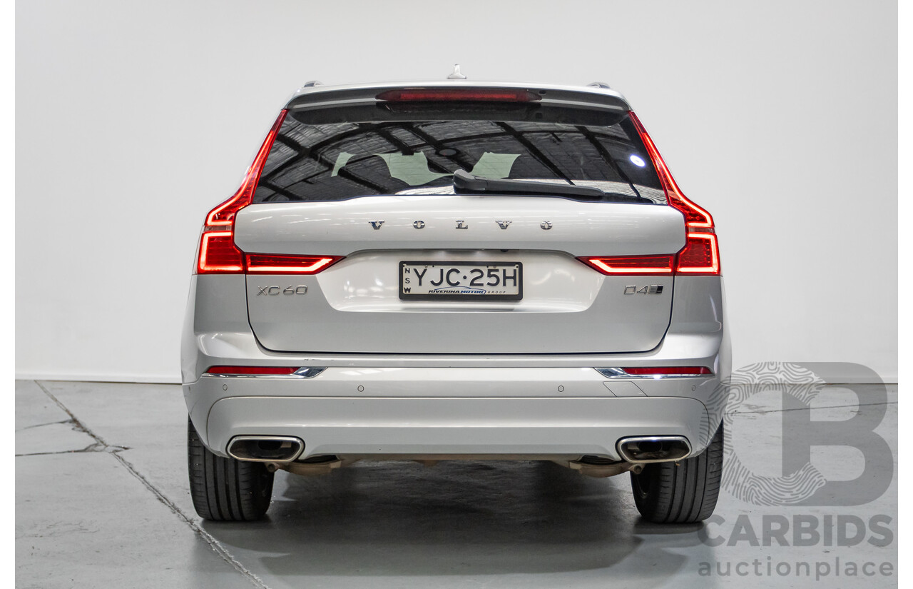 1/2020 Volvo XC60 D4 Inscription (AWD) 246 MY20 4d Wagon Aurora Silver Metallic Twin Turbo 2.0L