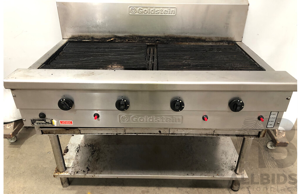 Goldstein Four Burner Natural Gas Char Broiler