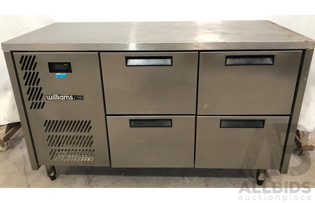Williams Opal Stainless Steel Four Drawer Gastronomy Refrigerator