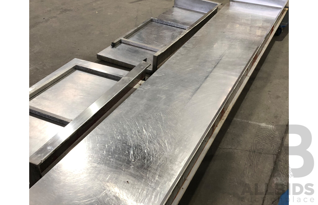 Custom Built Stainless Steel Benches - Lot of Three