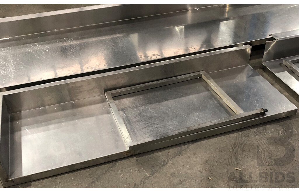 Custom Built Stainless Steel Benches - Lot of Three