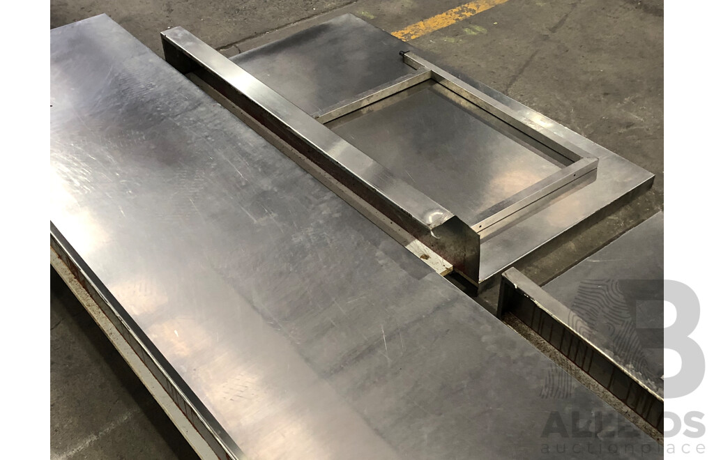 Custom Built Stainless Steel Benches - Lot of Three