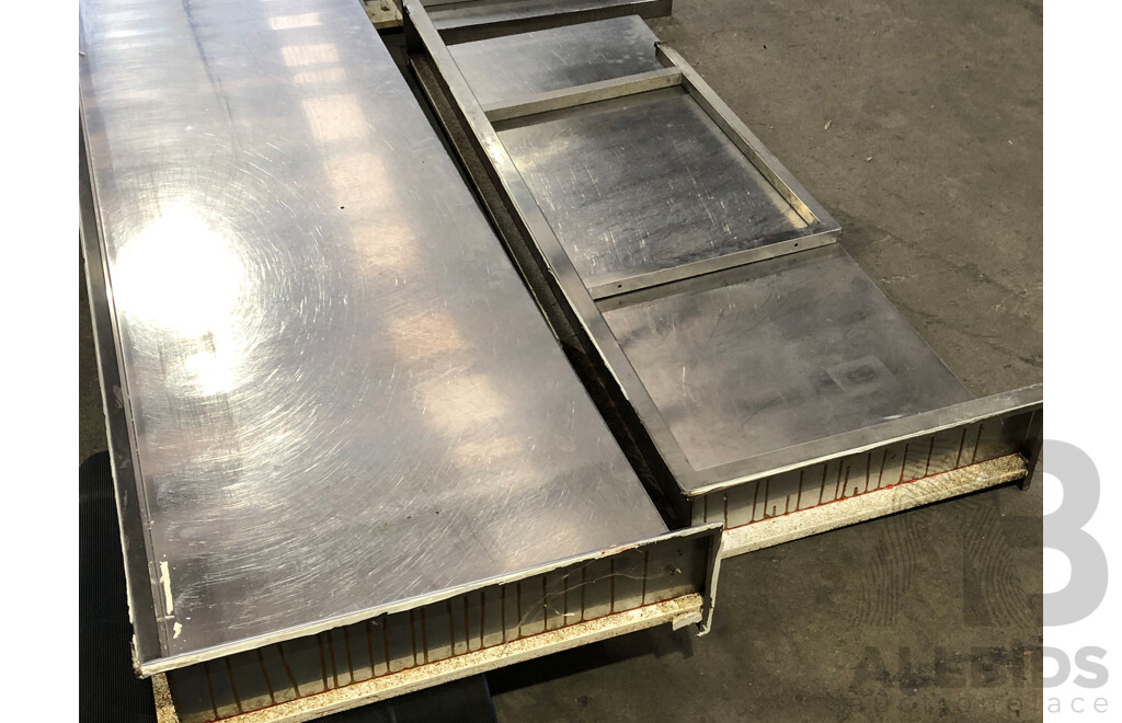Custom Built Stainless Steel Benches - Lot of Three