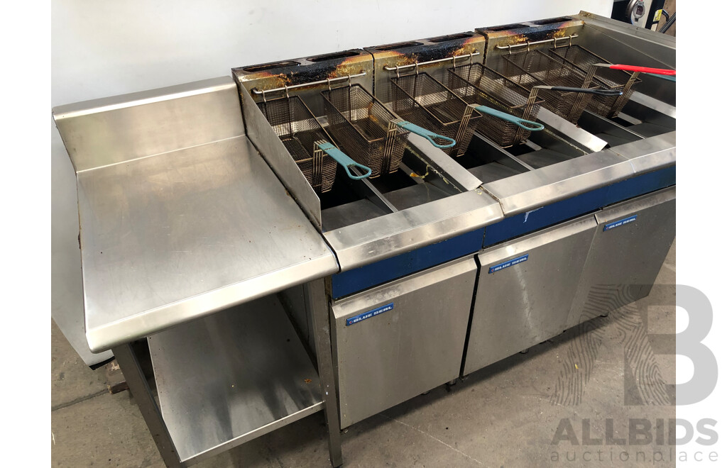 Blue Seal GT46 Stainless Steel Gas Deep Frying Station