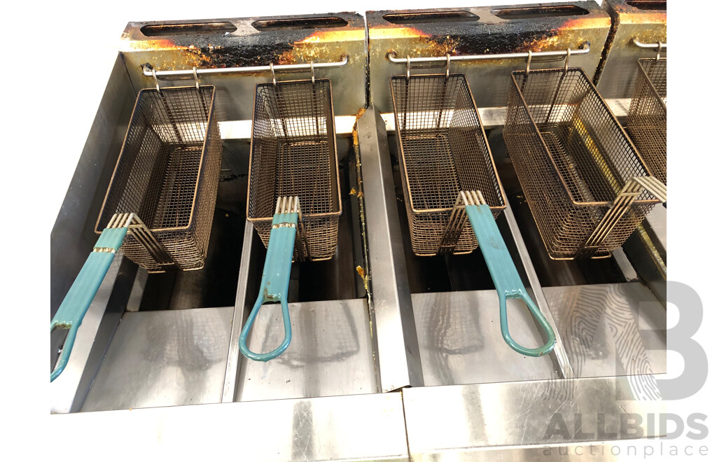 Blue Seal GT46 Stainless Steel Gas Deep Frying Station