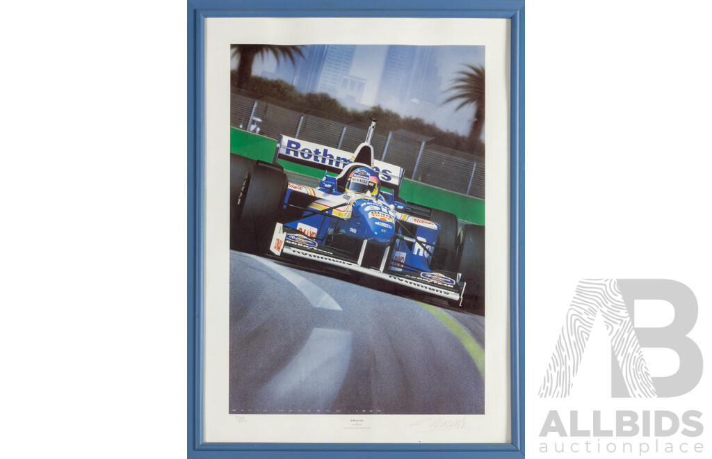Gavin MacLeod, (20th Century, Scottish, 1951-2001), Born Racer, Australian Grand Prix (1996), Offset Signed & Editioned Lithograph, 65 W x 87 H cm (frame)