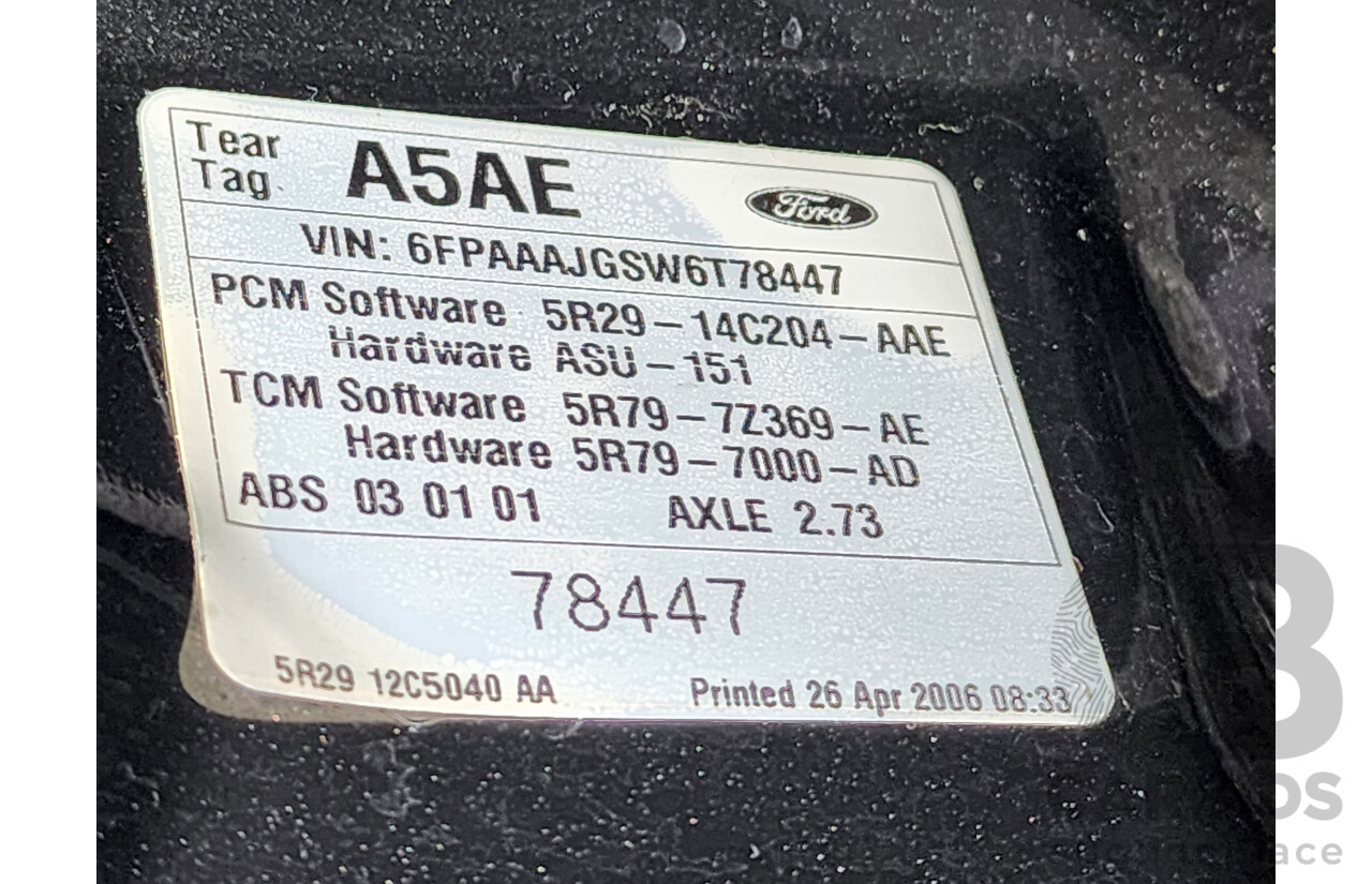 4/2006 Ford Falcon XR6 BF 4d Sedan Grey 4.0L