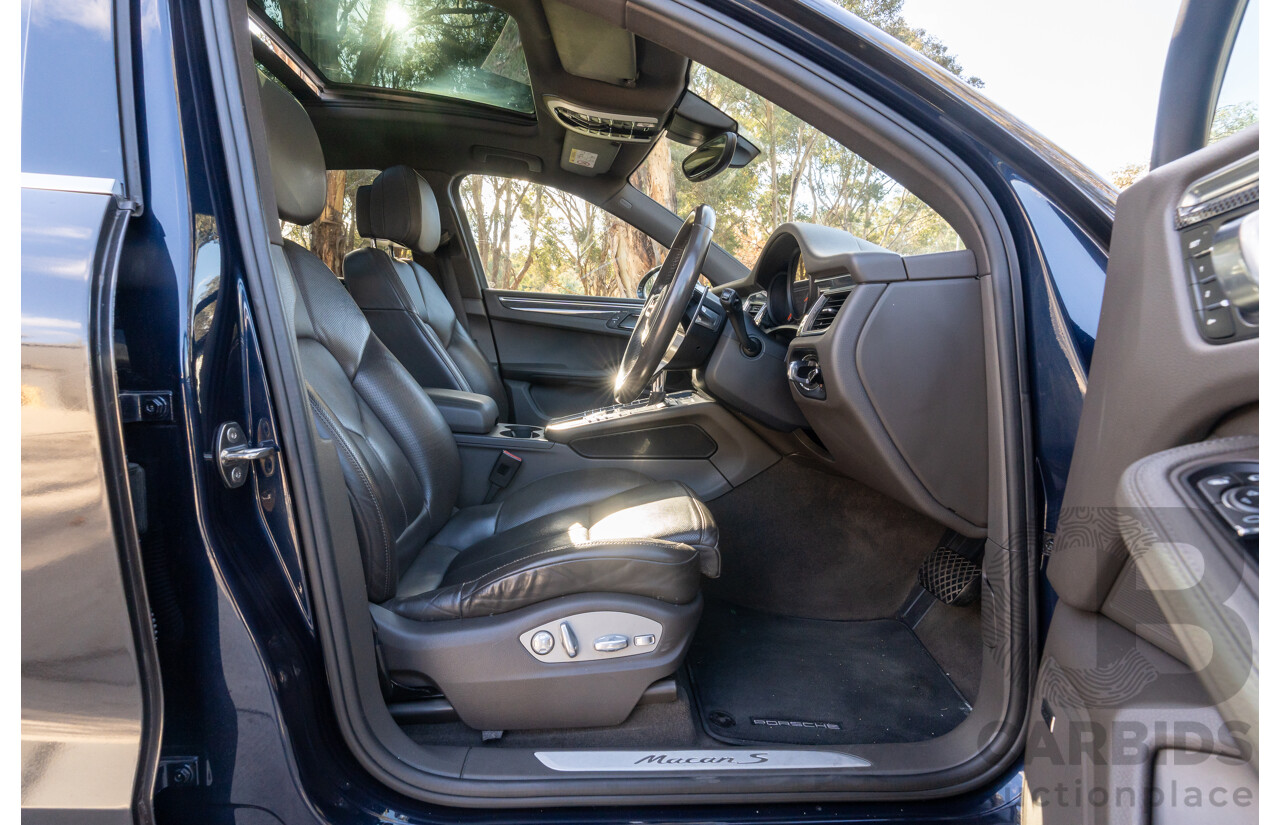 7/2016 Porsche Macan S Diesel (AWD) MY17 4d Wagon Night Blue Metallic / Wrapped Black Turbo Diesel 3.0L