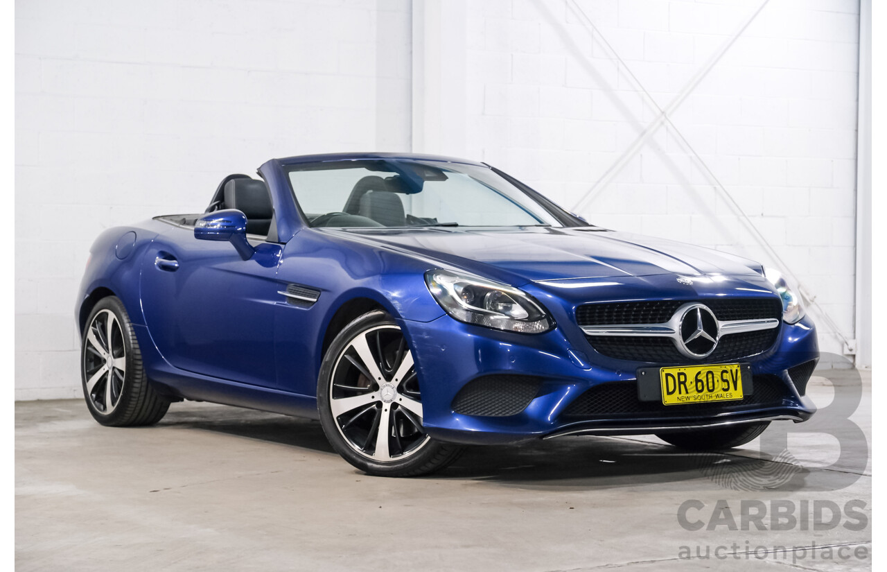 07/2016 Mercedes Benz SLC 200 172 MY17 2D Roadster Brilliant Blue Metallic Turbo 2.0L