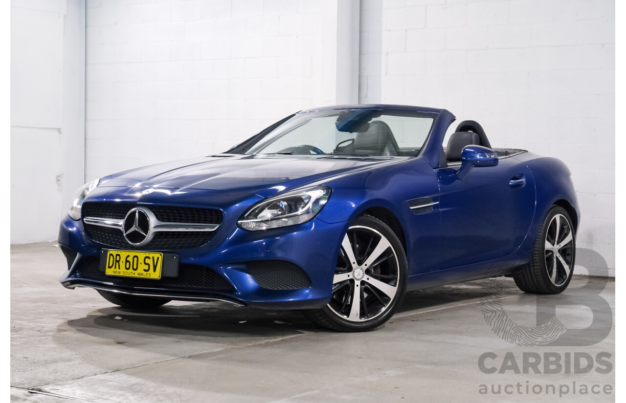 07/2016 Mercedes Benz SLC 200 172 MY17 2D Roadster Brilliant Blue Metallic Turbo 2.0L