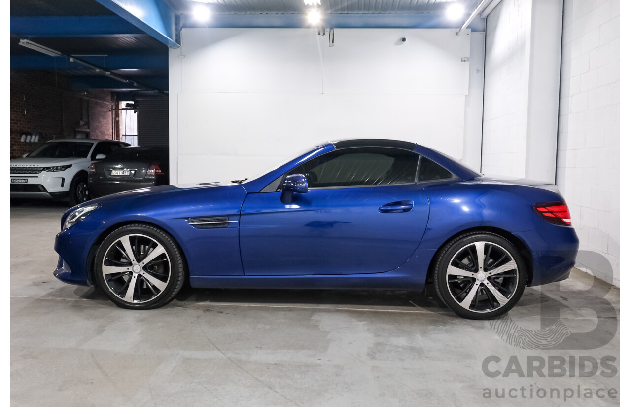 07/2016 Mercedes Benz SLC 200 172 MY17 2D Roadster Brilliant Blue Metallic Turbo 2.0L