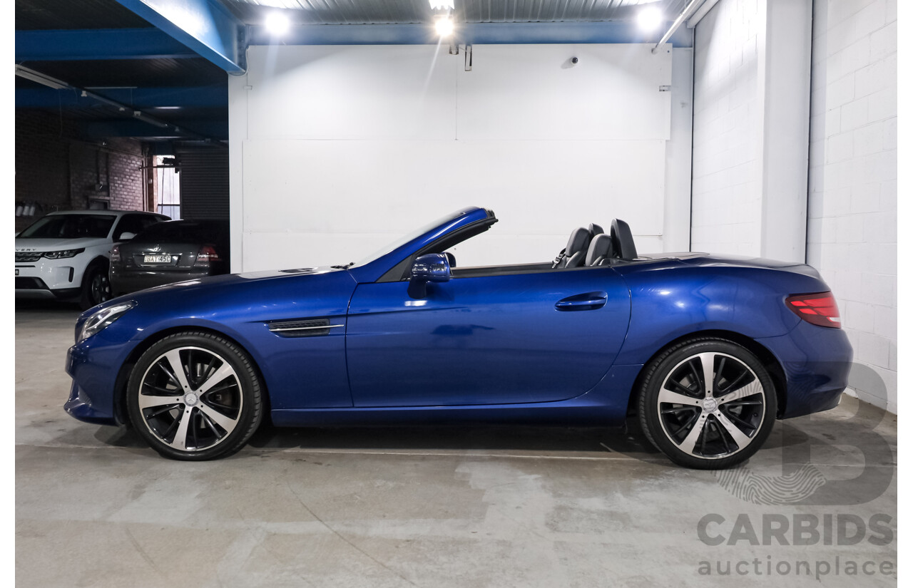 07/2016 Mercedes Benz SLC 200 172 MY17 2D Roadster Brilliant Blue Metallic Turbo 2.0L