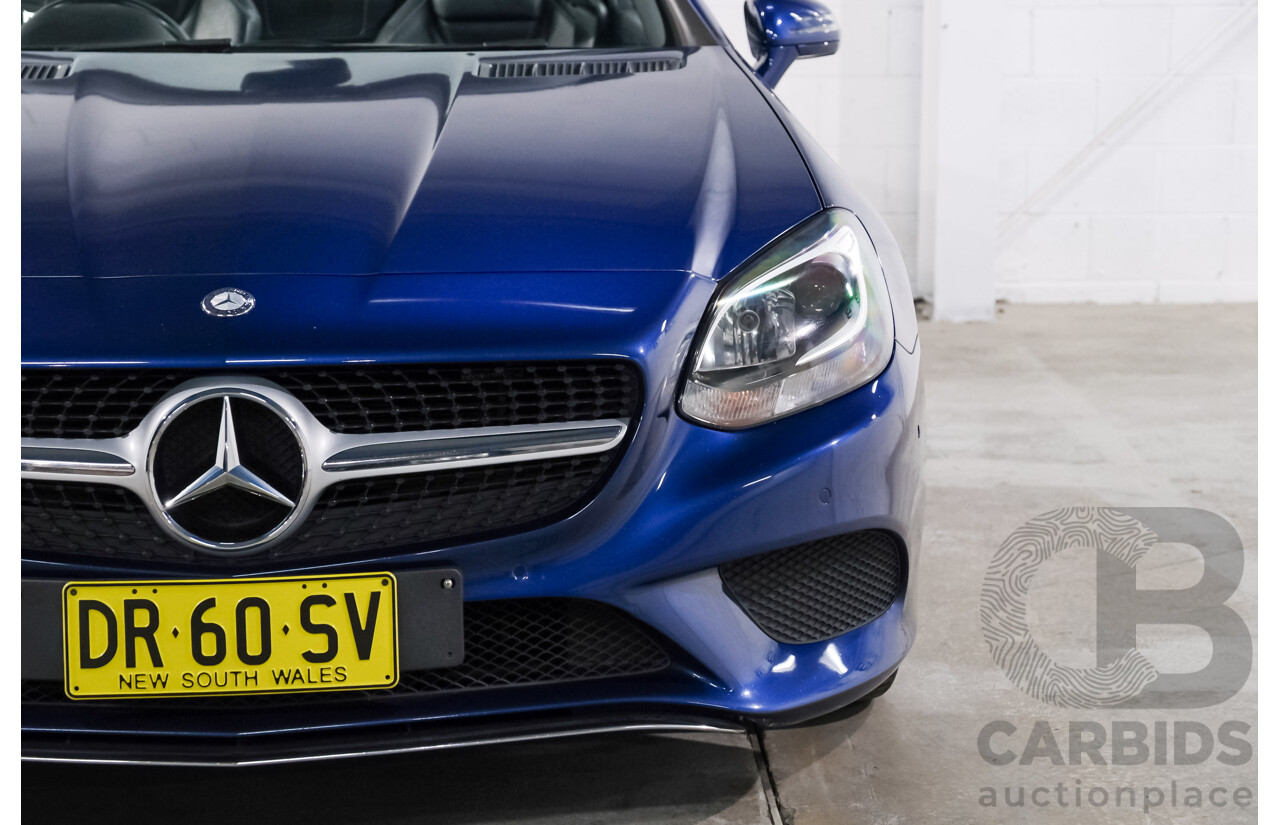 07/2016 Mercedes Benz SLC 200 172 MY17 2D Roadster Brilliant Blue Metallic Turbo 2.0L