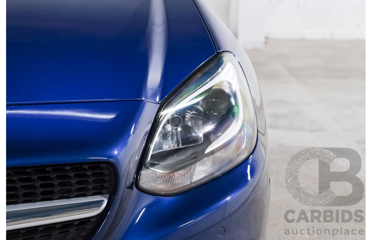 07/2016 Mercedes Benz SLC 200 172 MY17 2D Roadster Brilliant Blue Metallic Turbo 2.0L