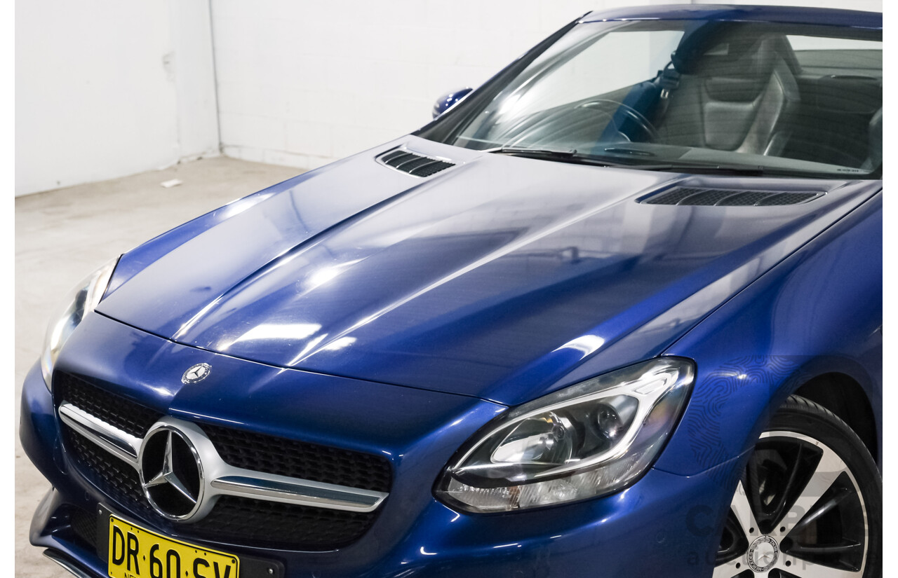 07/2016 Mercedes Benz SLC 200 172 MY17 2D Roadster Brilliant Blue Metallic Turbo 2.0L