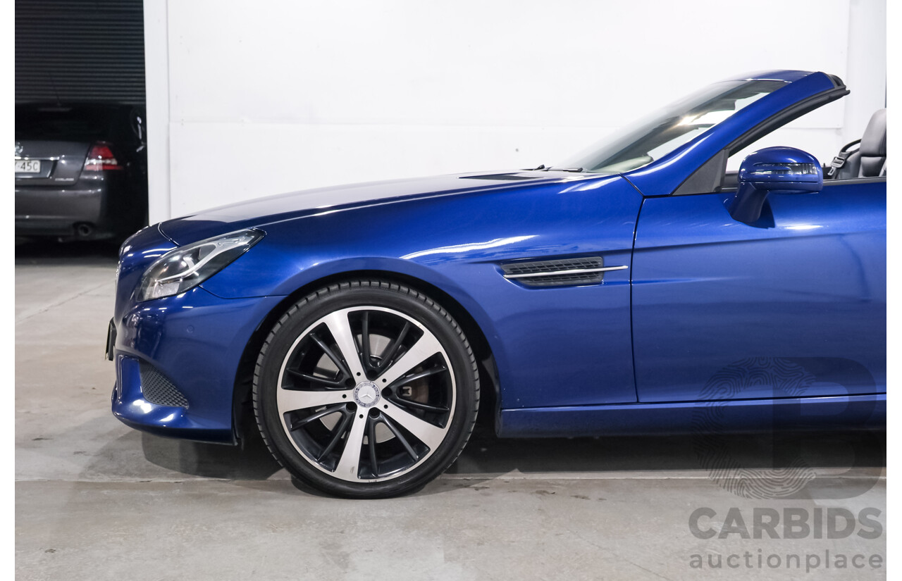 07/2016 Mercedes Benz SLC 200 172 MY17 2D Roadster Brilliant Blue Metallic Turbo 2.0L