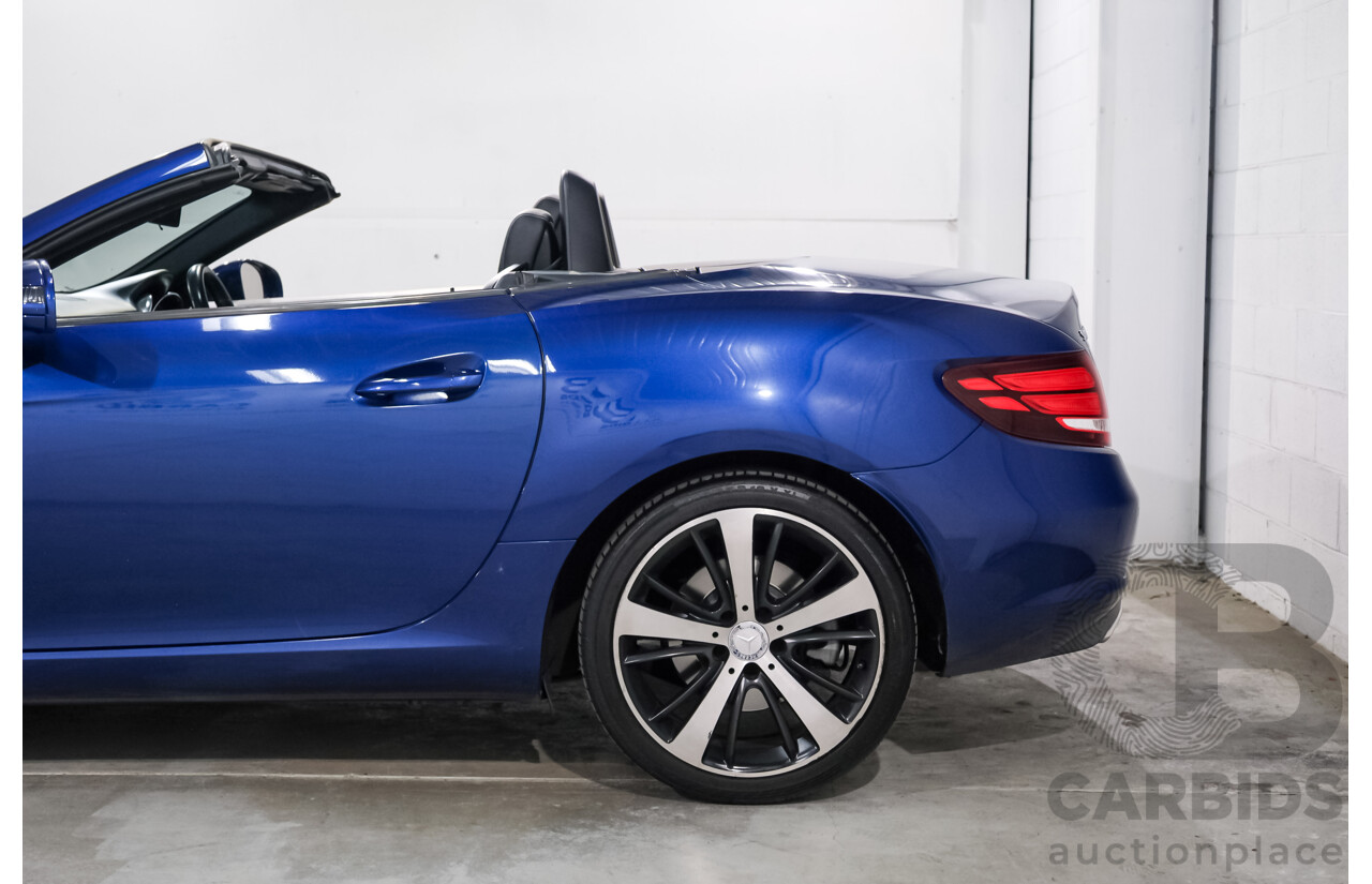 07/2016 Mercedes Benz SLC 200 172 MY17 2D Roadster Brilliant Blue Metallic Turbo 2.0L