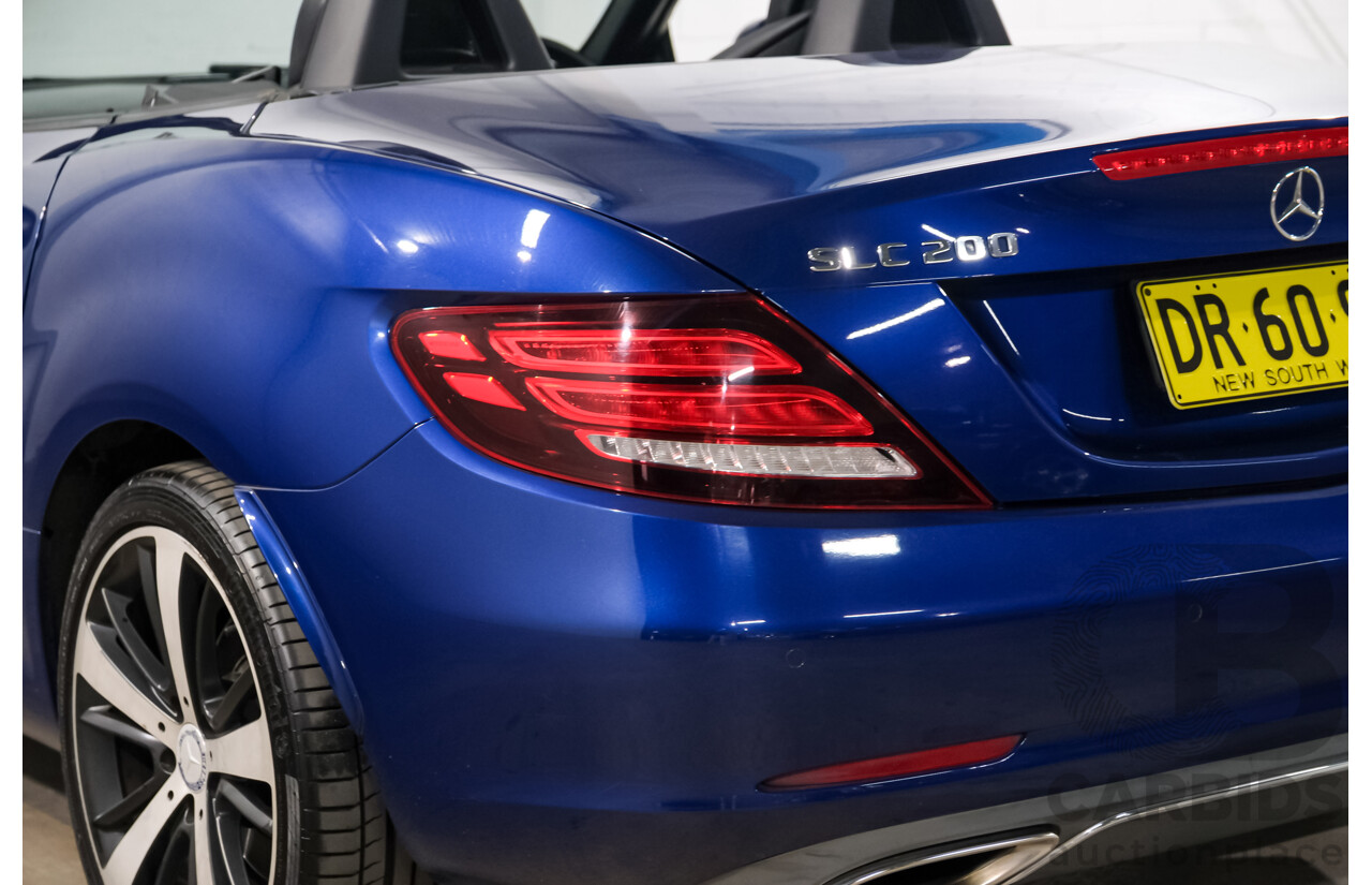 07/2016 Mercedes Benz SLC 200 172 MY17 2D Roadster Brilliant Blue Metallic Turbo 2.0L
