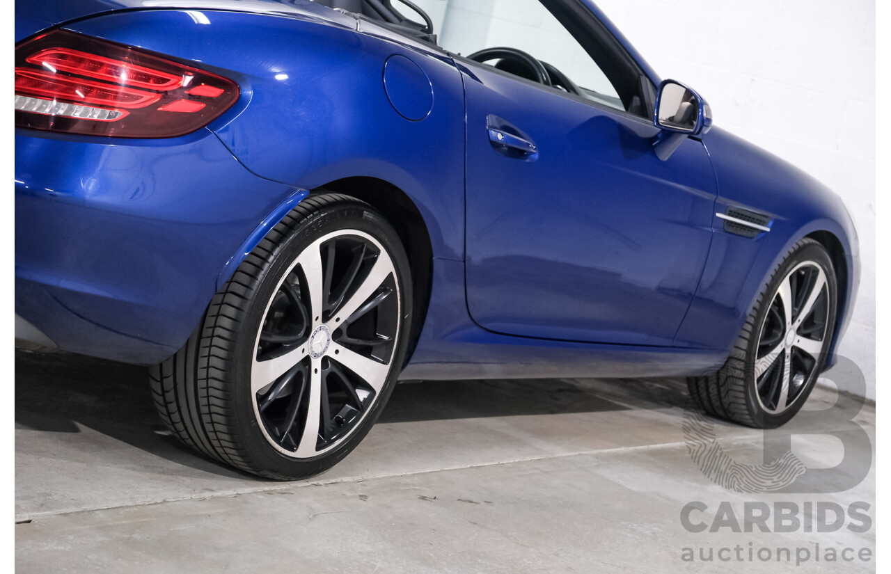 07/2016 Mercedes Benz SLC 200 172 MY17 2D Roadster Brilliant Blue Metallic Turbo 2.0L