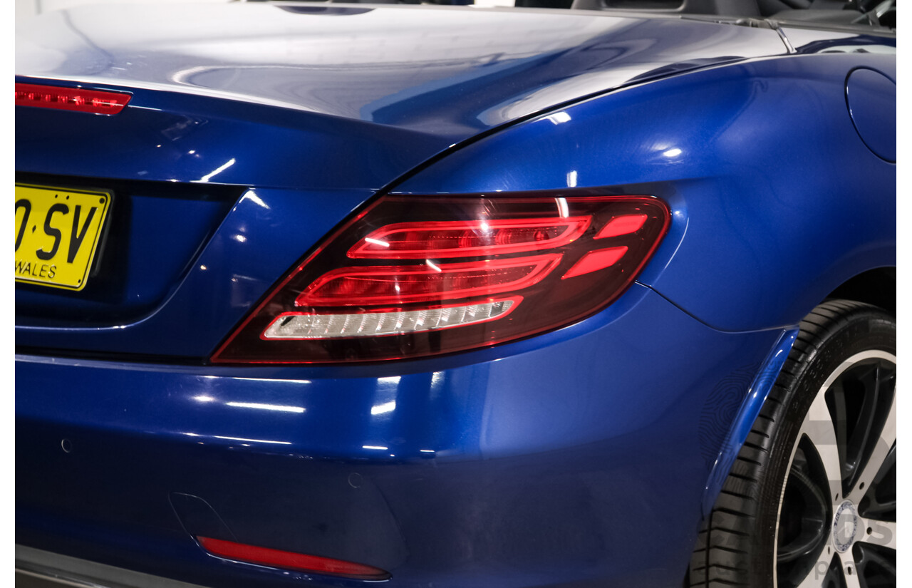 07/2016 Mercedes Benz SLC 200 172 MY17 2D Roadster Brilliant Blue Metallic Turbo 2.0L