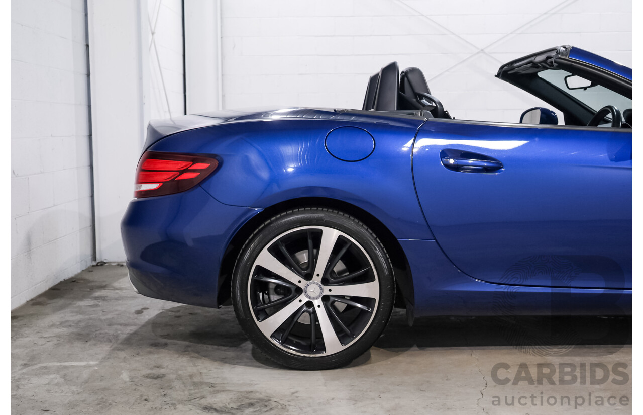 07/2016 Mercedes Benz SLC 200 172 MY17 2D Roadster Brilliant Blue Metallic Turbo 2.0L