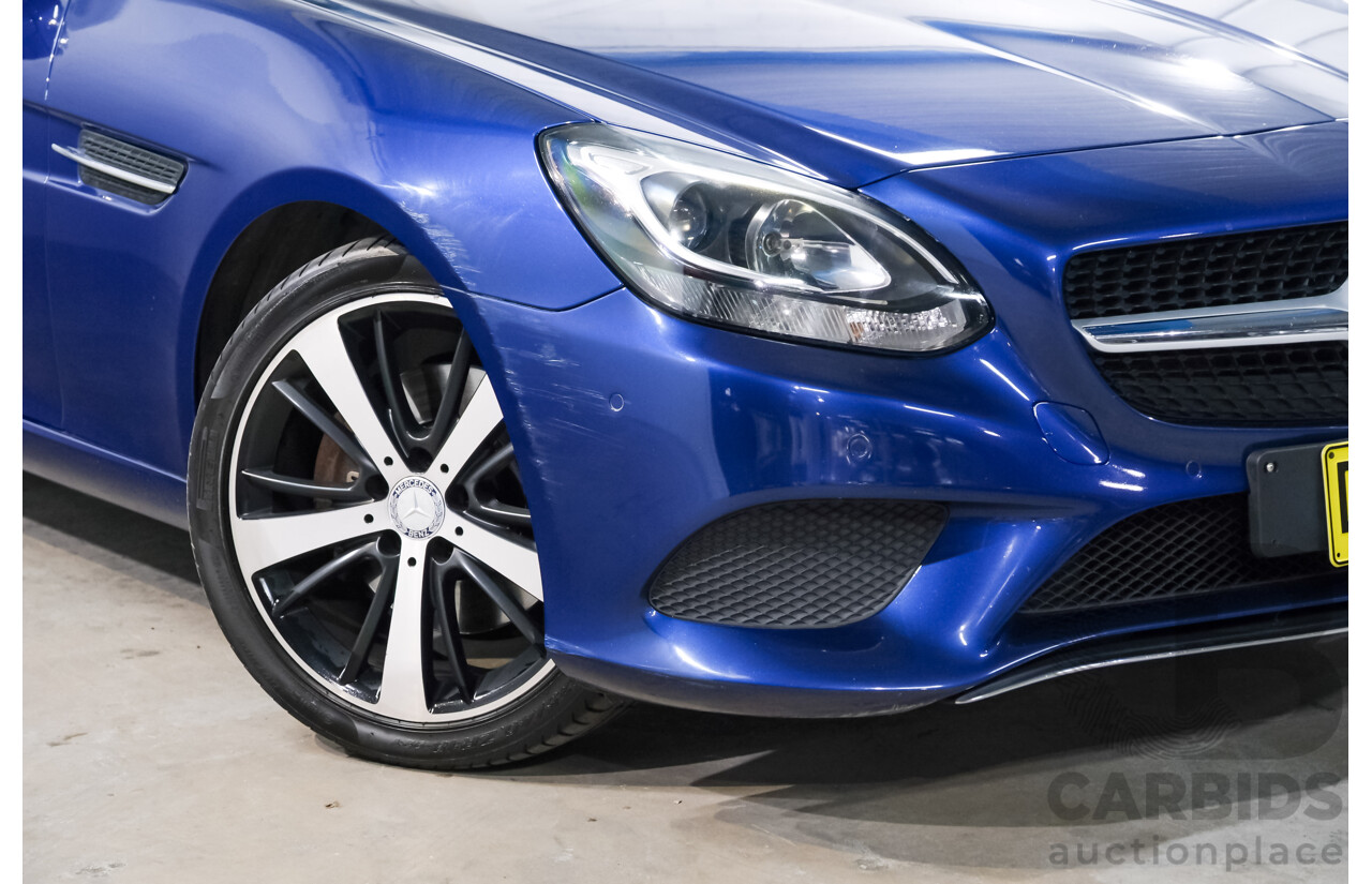 07/2016 Mercedes Benz SLC 200 172 MY17 2D Roadster Brilliant Blue Metallic Turbo 2.0L