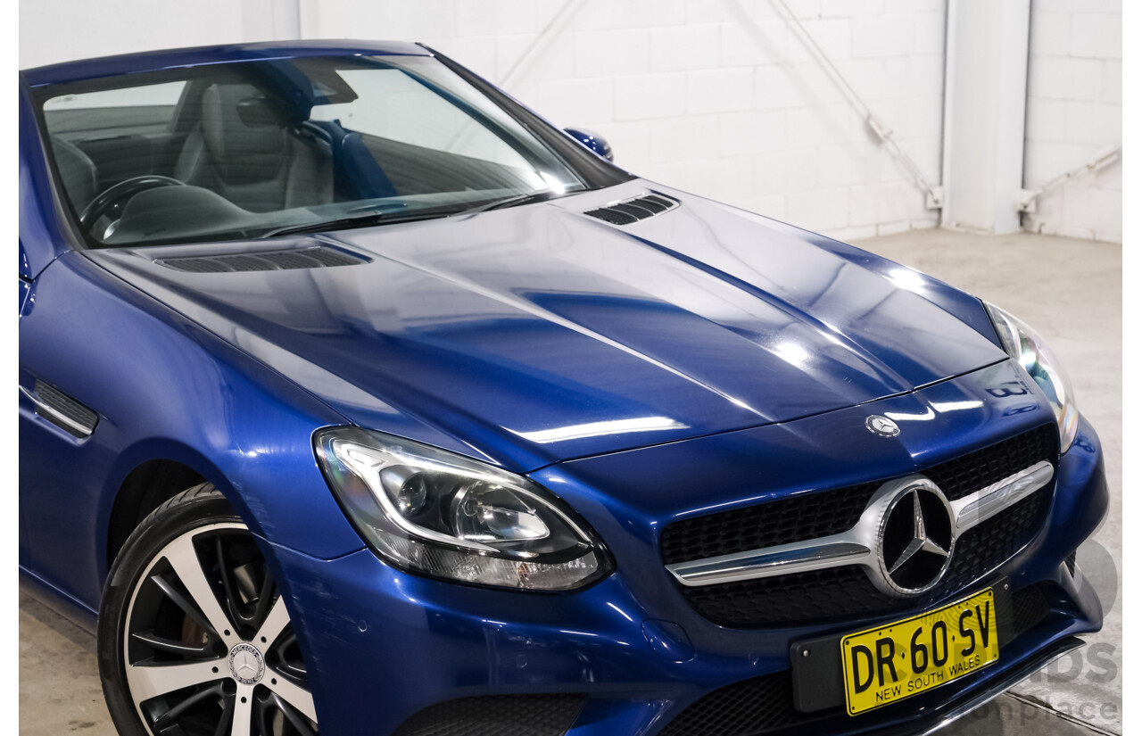 07/2016 Mercedes Benz SLC 200 172 MY17 2D Roadster Brilliant Blue Metallic Turbo 2.0L