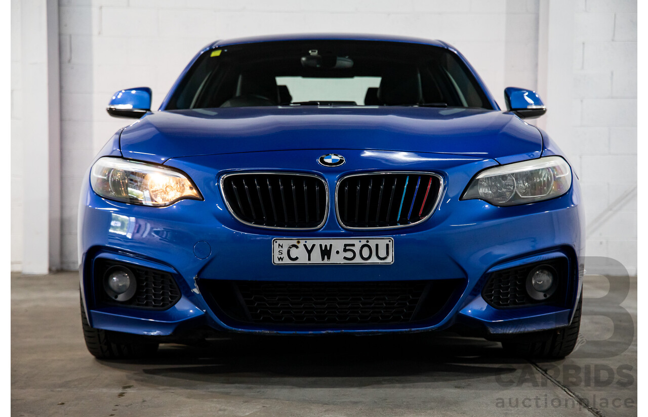 5/2014 BMW 220d M Sport F22 2d Coupe Estoril Blue Metallic Turbo Diesel 2.0L