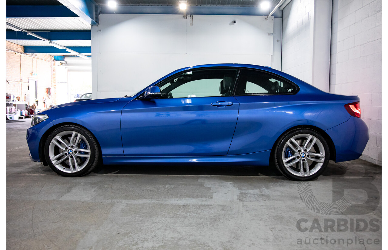 5/2014 BMW 220d M Sport F22 2d Coupe Estoril Blue Metallic Turbo Diesel 2.0L