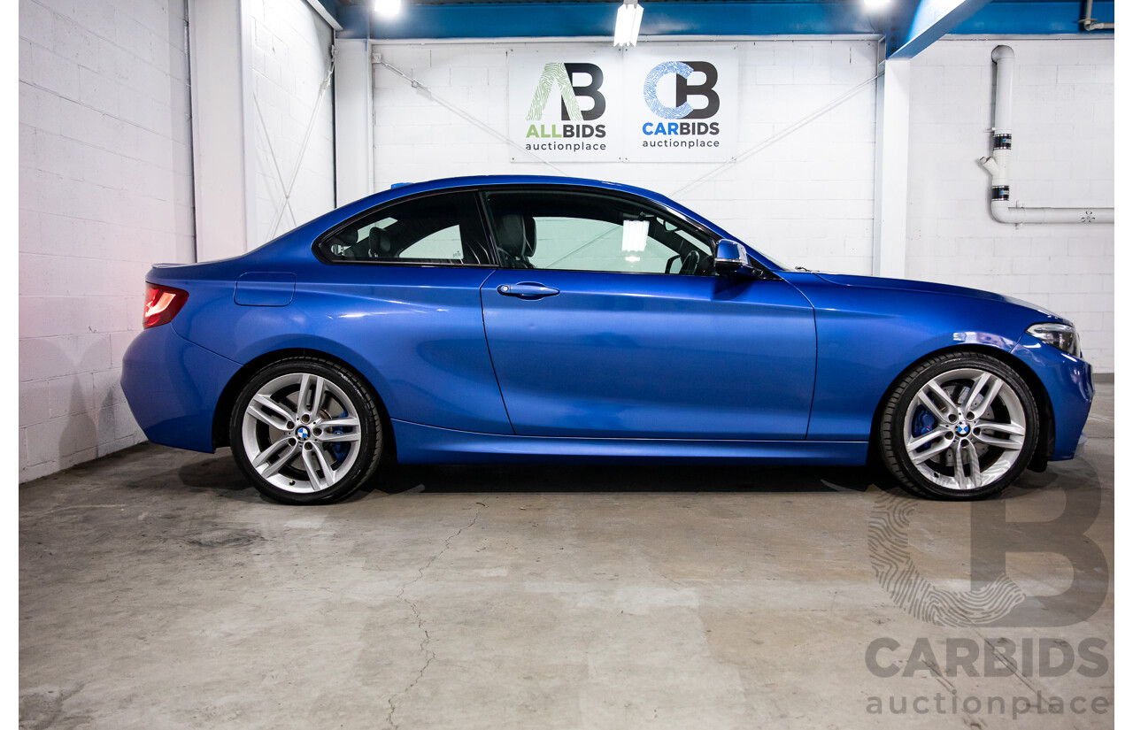 5/2014 BMW 220d M Sport F22 2d Coupe Estoril Blue Metallic Turbo Diesel 2.0L